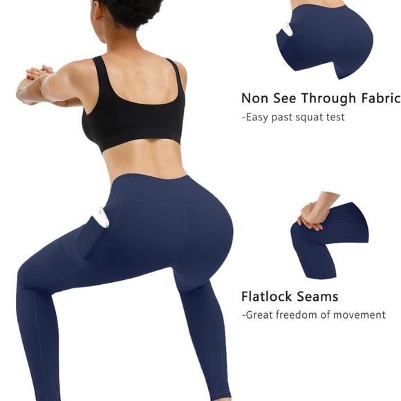 Stylish Women's Leggings in Navy and Mauve - Picture 8 of 8